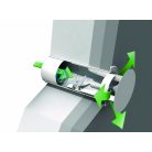 CompAir Flow Star GTS 150 rugóvisszatérítéses konyhai szagelszívó kivezető