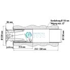 CompAir Flow Star GTS 150 rugóvisszatérítéses konyhai szagelszívó kivezető