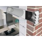 CompAir P-Turbo flow 150 thermoboxos konyhai szagelszívó kivezető - Kerek kivezetőnyílás