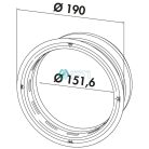 CompAir P-Turbo flow 150 thermoboxos konyhai szagelszívó kivezető - Kerek kivezetőnyílás