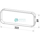 CompAir P-Turbo flow 150 thermoboxos konyhai szagelszívó kivezető - Szögletes kivezetőnyílás