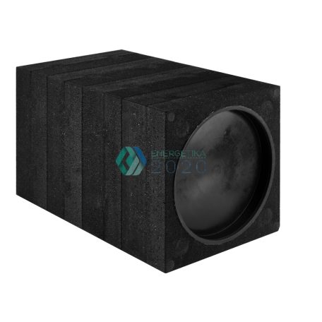 Zehnder - Négyzet keresztmetszetű fali átvezető EPP, 360 x 360 mm, Hossz = 600 mm, 2 db záródugóval elsősorban új építés esetén