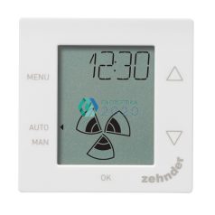   Zehnder - ComfoSense 55 vezérlőegység ComfoAir 160, 180, 200, 350 és 550 gépekhez alkalmas Jung, Gira és Busch-Jaeger kapcsolókészülékek telepítésére