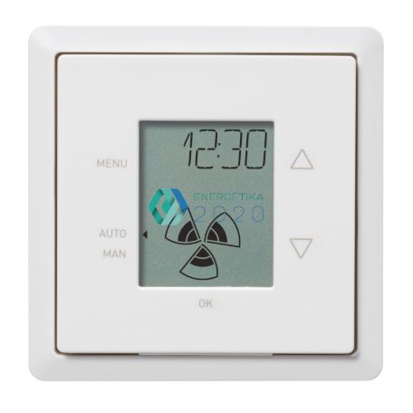 Zehnder - ComfoSense 67 vezérlőegység ComfoAir 160, 180, 200, 350 és 550 gépekhez Beleértve a fedő keretet, a burkolatot és a felületre szerelt házat