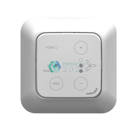 Zehnder - ComfoSwitch C55 vezérlőegység alkalmas Jung, Gira és Busch-Jaeger kapcsolókészülékek telepítésére (a keret nem része a csomagnak!)