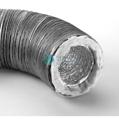 Zehnder - Alumínium flexibilis cső Szigetelt, kidobott és frisslevegőhöz. Csomagolási egység 6 méter DN 200