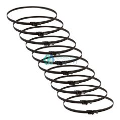   Zehnder - Csőbilincs 9 mm széles, átmérő 60 – 215 mm alumínium flexibilis cső rögzítéséhez, 10 darab