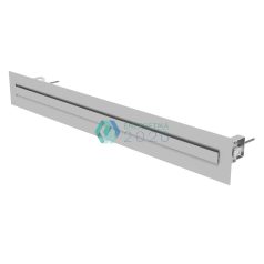   Zehnder - Lamina 600 résfúvóka, alumínium, Méretek: 645 x 83 mm