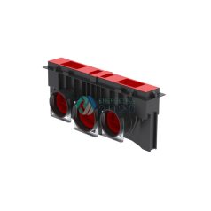   Zehnder - Linea résfúvóka fogadó ház, CSB-P400, 2x75 vagy 1x90, Magasság = 182 mm