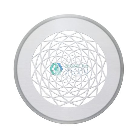 Zehnder - Formatervezett, kerek takarórácsok elszívott levegőhöz Szűrővel, DN 125 csatlakozás, Ø 160 mm, CLRF/TVA-hoz. Használható falba és mennyezetbe. Sans soucis nemesacél (nem használható padlórácsként)