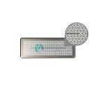 Zehnder - ComfoGrid Bologna formatervezett design rács - rozsdamentes acél