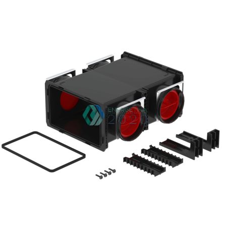 Zehnder - ComfoCube Flex 4xDN90 modul, Minimális szerelési mélység: 162 mm