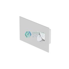   Zehnder - ComfoEdge Dupla kombinált külső fali rács left, Horganyzott acél test, rozsdamentes fedőlemez. Csatlakozás DN 125, max. 120 m³/h névleges légáram