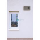 Zehnder - ComfoEdge Dupla kombinált külső fali rács left, Horganyzott acél test, rozsdamentes fedőlemez. Csatlakozás DN 125, max. 120 m³/h névleges légáram