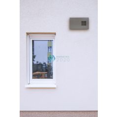   Zehnder - ComfoEdge Dupla kombinált külső fali rács left, Horganyzott acél test, rozsdamentes fedőlemez. Csatlakozás DN 125, max. 120 m³/h névleges légáram