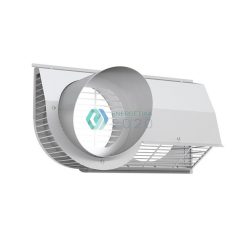 Zehnder - Kombi külső rács DN 125 Jobb fehér