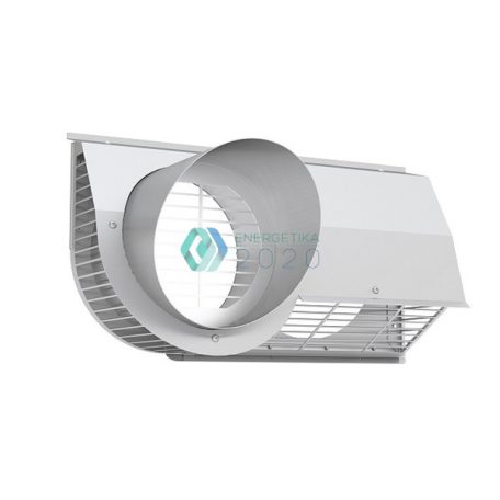 Zehnder - Kombi külső rács DN 125 Jobb fehér