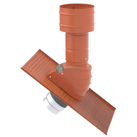 Zehnder - Tetőátvezető DN 160 piros, RAL 8004