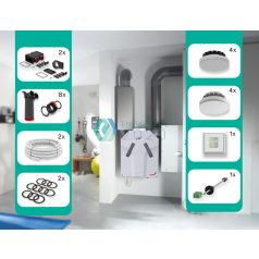 Zehnder - Standard 300 HRV Jobbos ComfoCube Flex csomag
